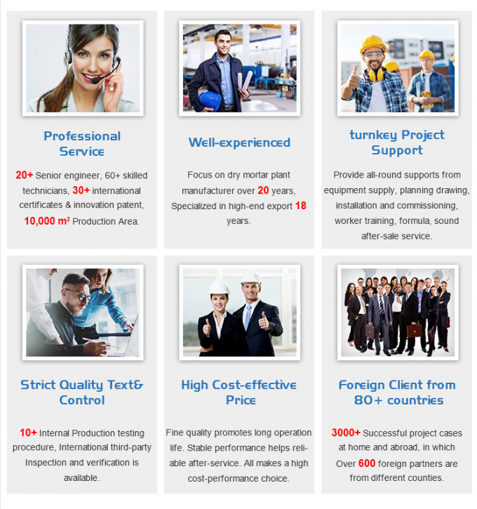 건조 분말 밀터 생산 라인 벽 핏 샌드 시멘트 혼합 장비 세라믹 타일 접착제 제조 기계 23