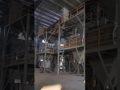 간단한 3-4 T / H 건조 밀터 생산 라인 세라믹 타일 접착 혼합 기계