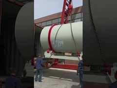 5-10T / H 실리카 회전 드럼 모래 건조기 기계 이탈리아 오리지널 연기로 장착