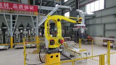 On site case of dry powder mortar production line