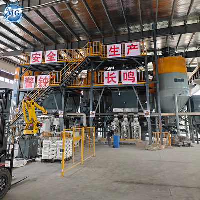 지능형 PLC 10-30T / H 이중 샤프트 믹서 건조 혼합 공장 건조 밀터 세라믹 타일 접착제 생산 라인