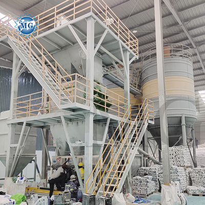 지능형 PLC 10-30 T / H 건조 혼합 파우더 몰터 플랜트 벽 핏 샌드 시멘트 믹서 세라믹 타일 접착 매트 제조 기계