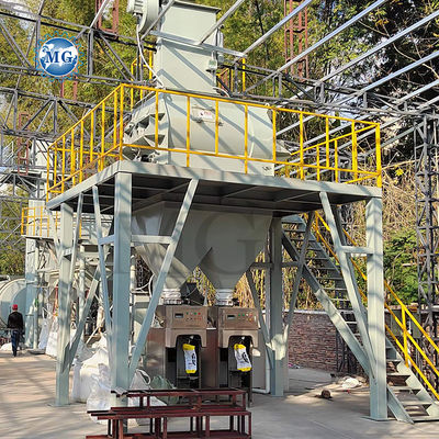 49KW 전력 에너지 절감 건조 밀터 혼합 공장 벽 매트 유프 스킴 코트 샌드 시멘트 믹서 타일 접착 접착 고루 만드는 기계