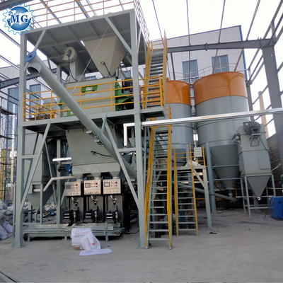 10 - PLC 통제 전자동 90KW와 30T/H 건조 모르타르 공장 9m