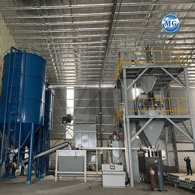 High Speed Feeding Dry Mix Powder Mortar Mixing Plant Wall Putty Skim Coat Mixer Ceramic Tile Adhesive Glue Production Line