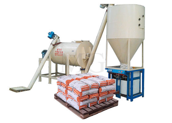 1-8 T / H 소형 건조 혼합물 밀터 혼합 공장 벽 찌개 바닥 타일 접착 접착제 가루 만드는 기계