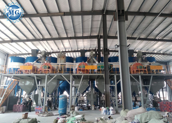 건조 모르타르 생산 라인을 섞는 12T/H 120KW 노