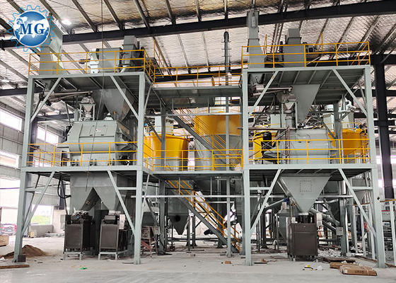 120KW 10-30T/H 전자동 모래질 시멘트 건조 모르타르 플랜트 믹스 장비